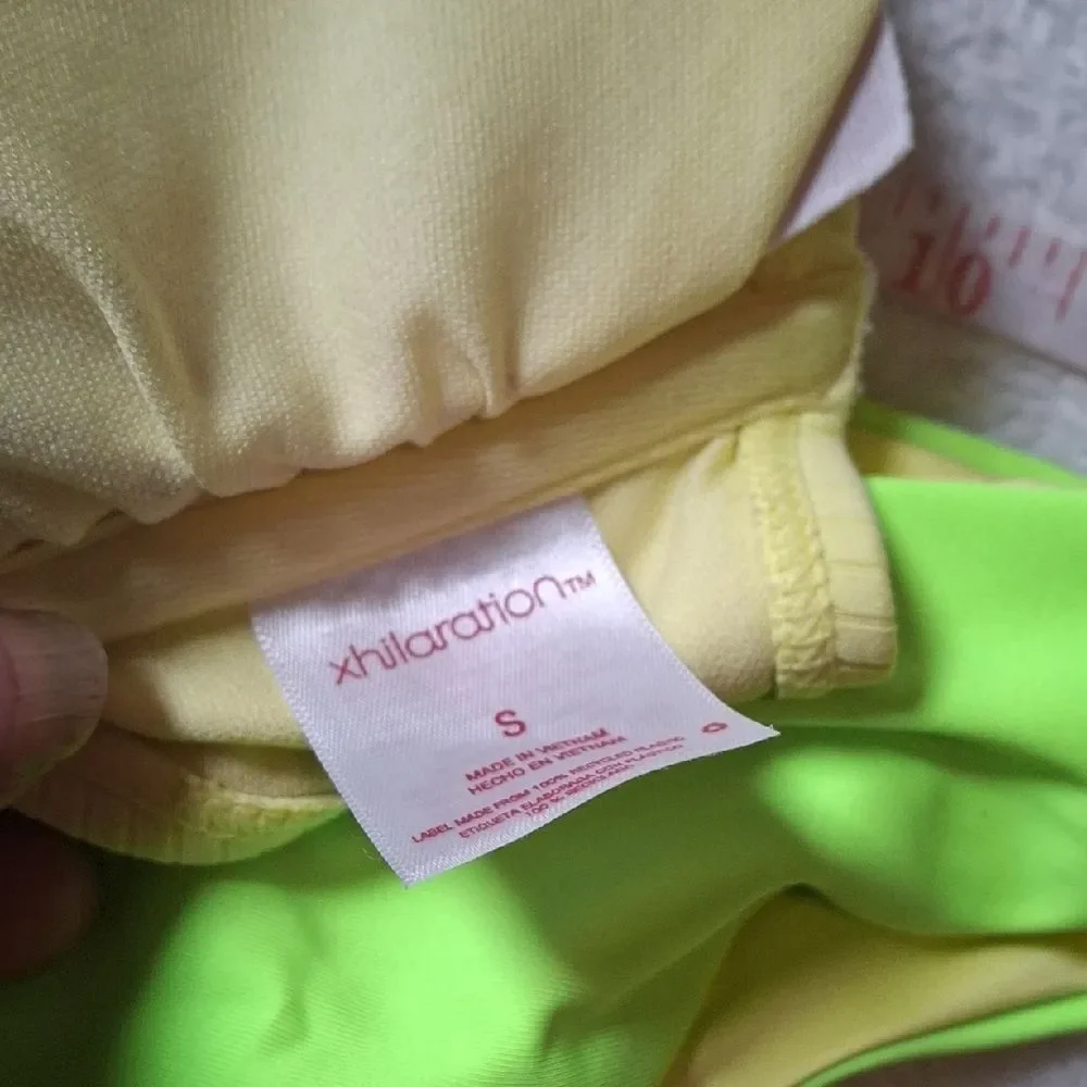 Xhilaration Top Lime and Yellow Bikini Set (Swi031)